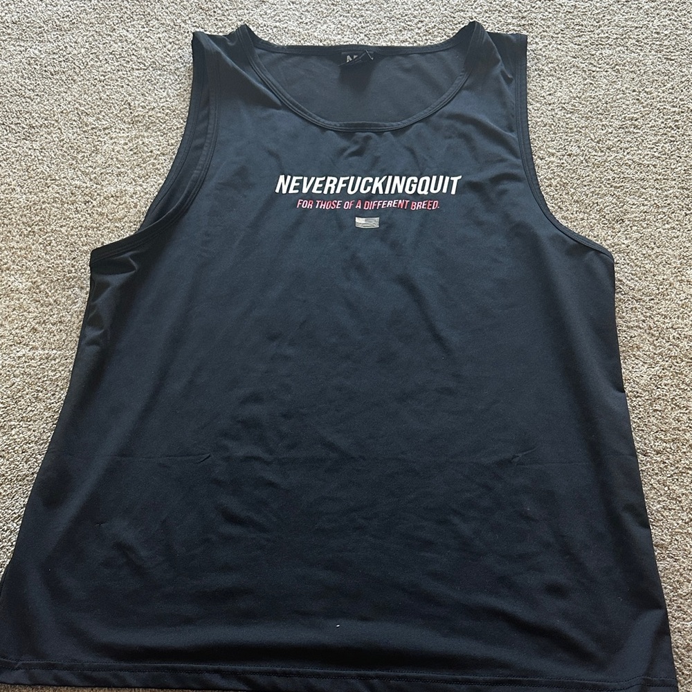 Men’s Black Graphic Tank Top size M